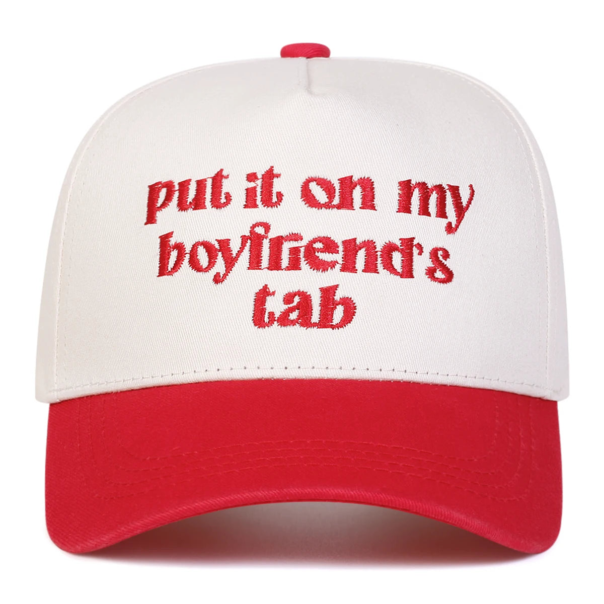 Unisex Boyfriend Letter Embroidery Baseball Caps Spring and Autumn