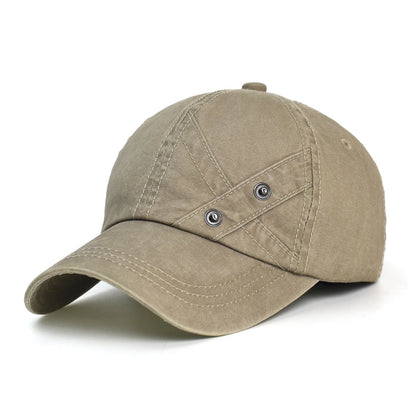 Four Seasons Washed Cotton Baseball Cap Men Women