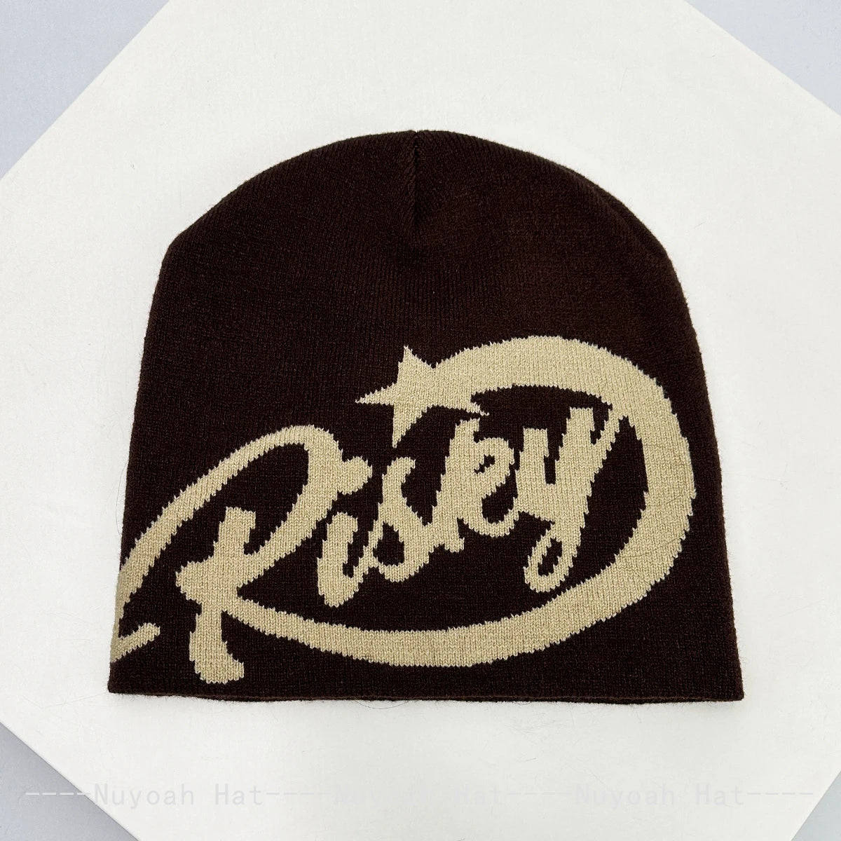 New Men Women American Trend Jacquard Risky Letters Knitted Hats