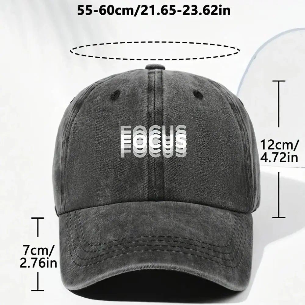 Minimal Letter Printed Baseball Cap Breathable Adjustable