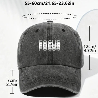 Minimal Letter Printed Baseball Cap Breathable Adjustable