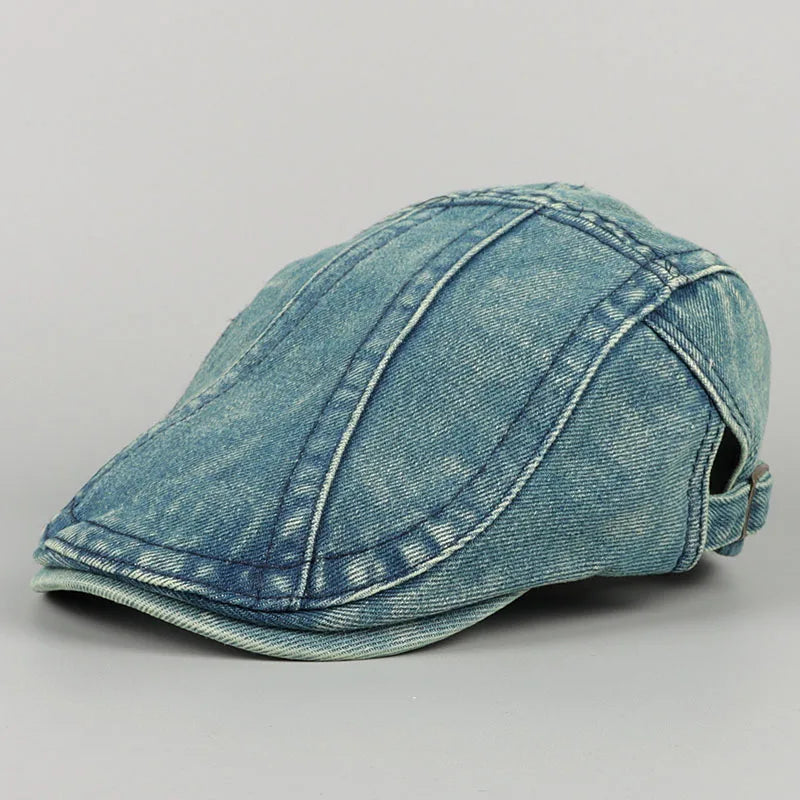 Black Denim Beret Hat Women Man Summer 2026
