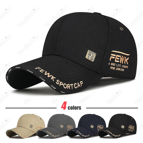 New Fashion High Quality Unisex Style Letters Embroidery Cotton Adjustable Baseball Cap Sun Hat Trucker Caps
