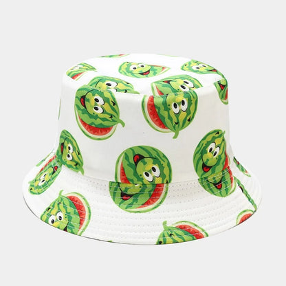 Creative Printed Fruit Pattern Bucket Cap