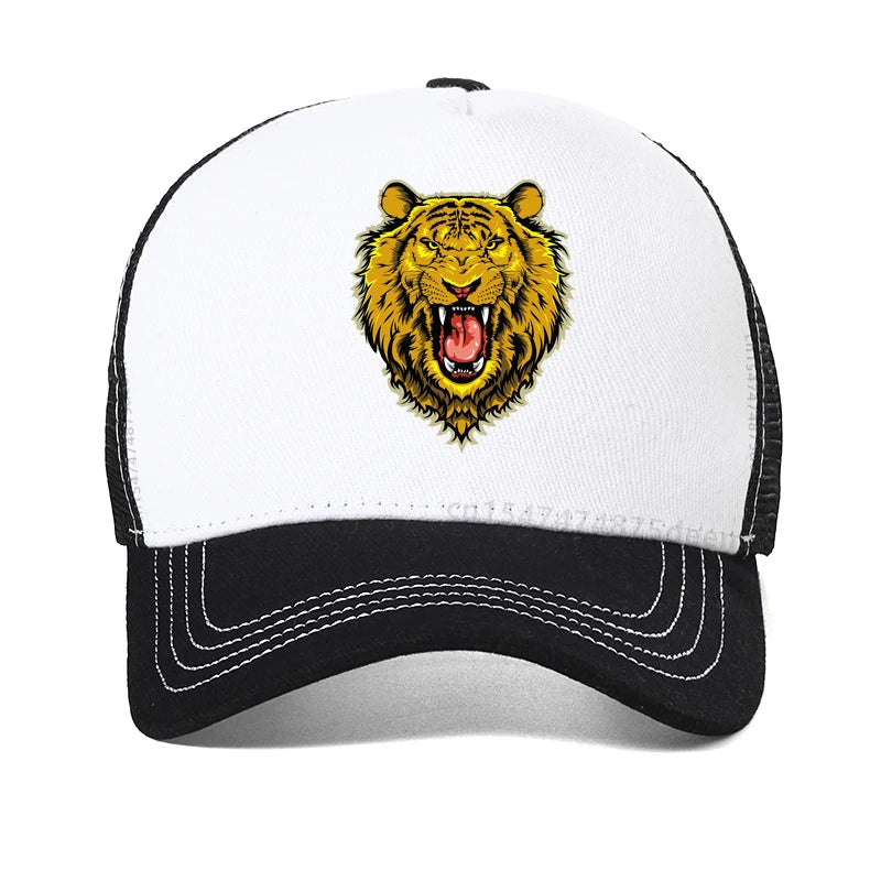 Tiger printing Baseball Cap Men Women