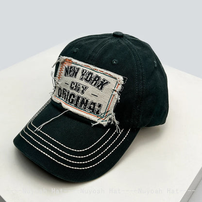 American Retro Patched Letters Baseball Hats