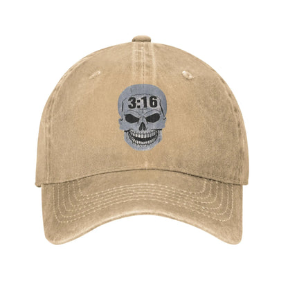Vintage Stones 316 Steve Austin Cold Baseball Caps Unisex Distressed Washed Sun Cap