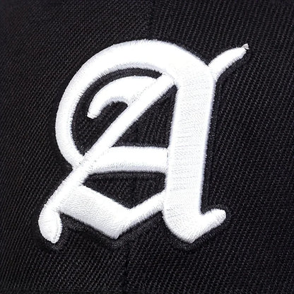 Unisex Letter A Embroidery Baseball Caps Adjustable Casual Hats Autumn Outdoor Sunscreen Hat