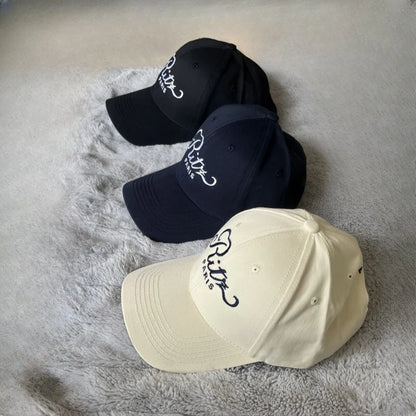 Letter Embroidered Men And Women Rich Baseball Cap