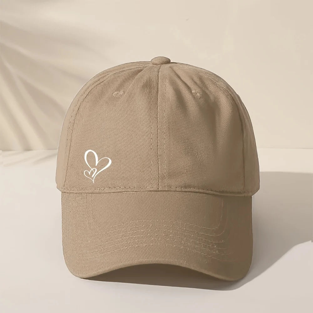 1 Piece of Love-themed Printed Baseball Cap A Fashionable Hat Suitable for Both Men and Women