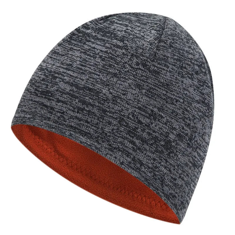 Men's Trendy Warm Ski Beanie Hat Women's New Outdoor Fashion Double-Sided