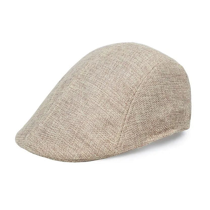 Men's Flat Cap Casual Beret Ivy Flat Forward Cap