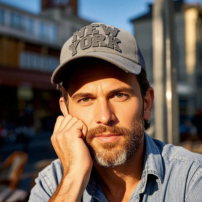 New York Washed Cotton Cap For Adult Men Women Summer Baseball Caps