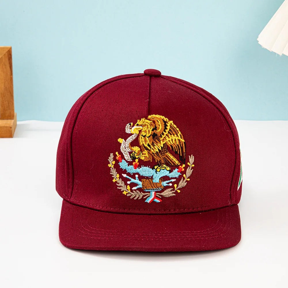 Unisex Mexican Eagle Label Baseball Net Caps