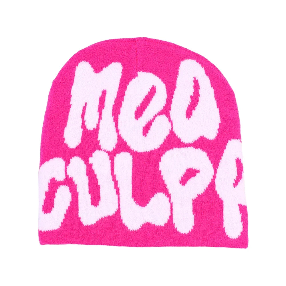 Knitting Beanies Hat Men Women Paragraph Quality Wool Cap