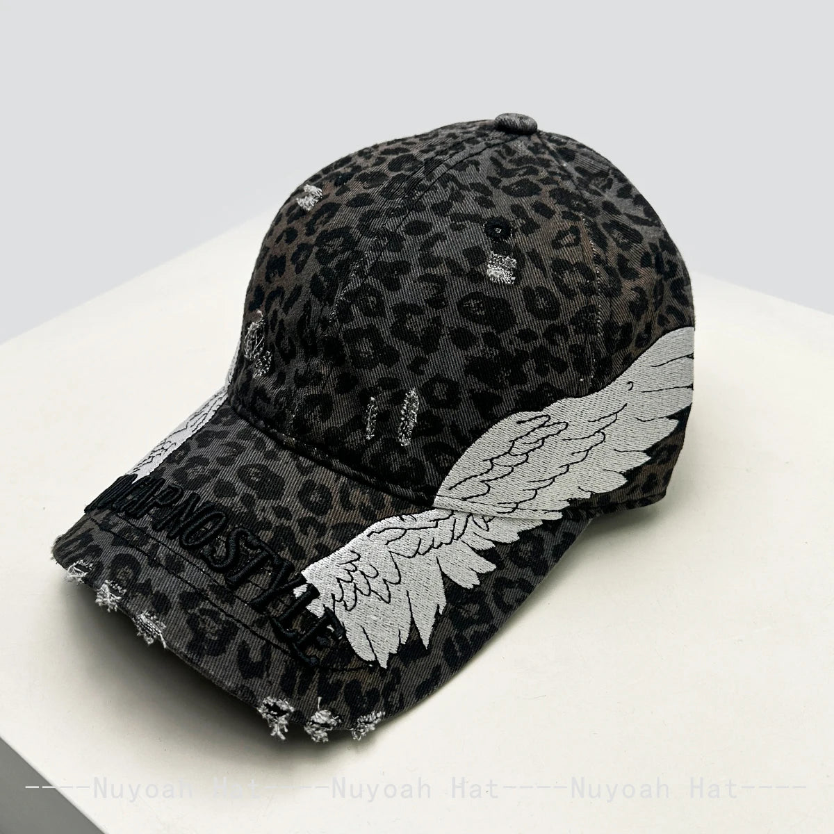 Embroidered Letters Dual-Bladed Angel Wings Baseball Hats