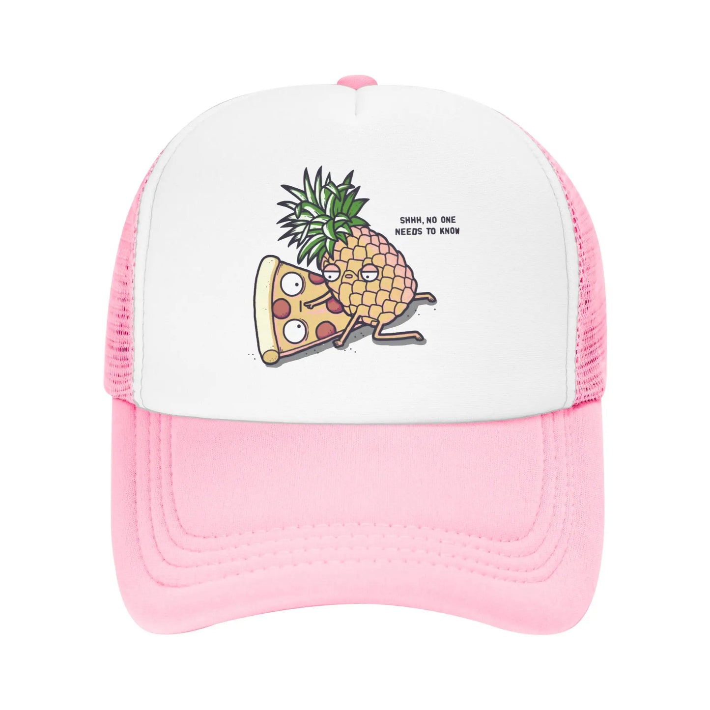 Punk Unisex Funny Pineapple Belongs On Pizza Trucker Hat