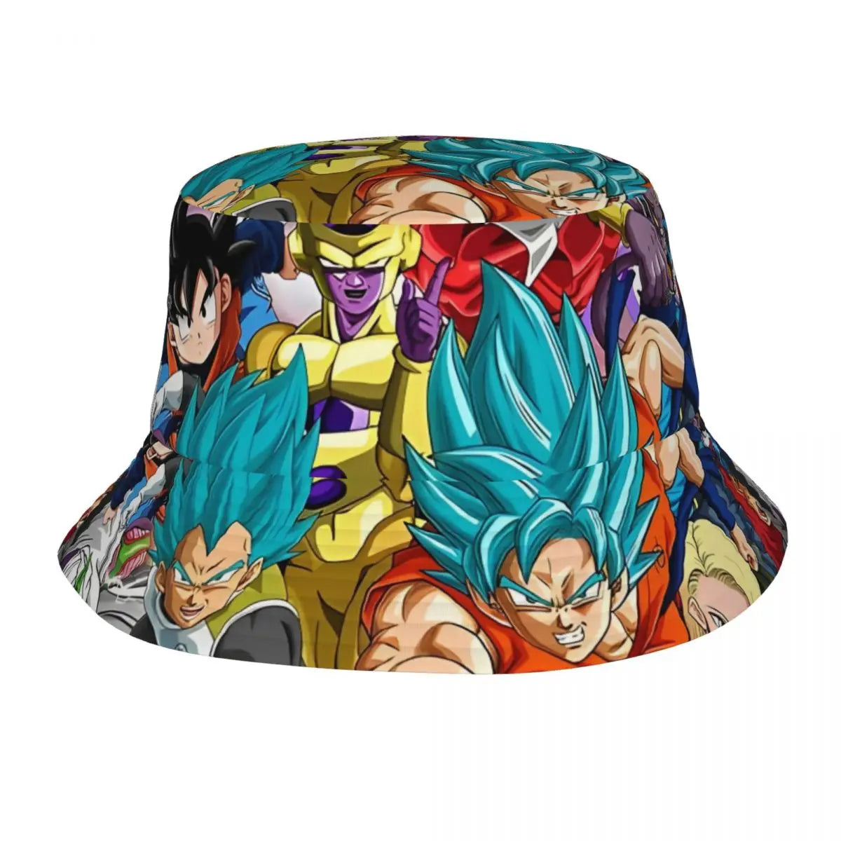 Dragon Ball Bucket Hat for Woman Summer Travel Super Saiyan Sun Hats