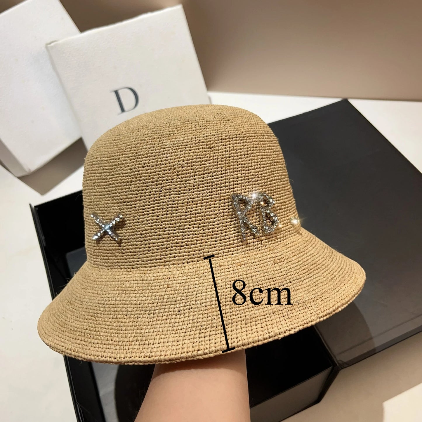 Raffia Straw Bucket Hat Women Summer Bikini Beach Hat Female Korean