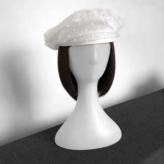 Women's Summer Thin Hollow Lace Beret French Retro Painter Hat