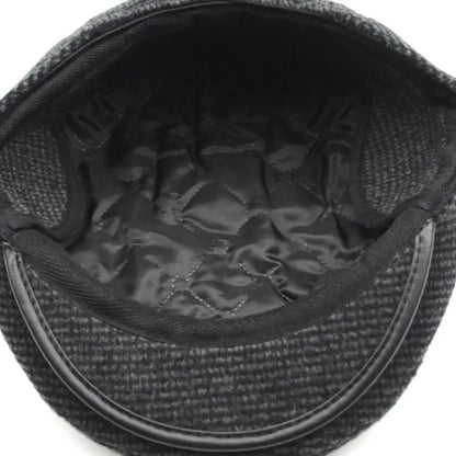 Men Middle-Aged Solid Hat Autumn And Winter Hats Warm Ear Protectors Senior Hat