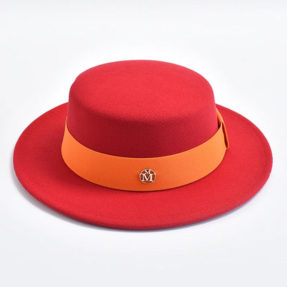 British Style Fedora Hats For Women Fashion Autumn Winter