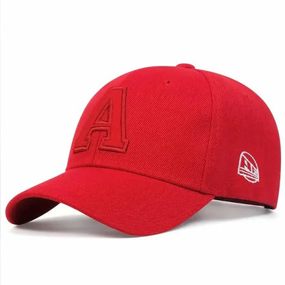 Unisex A Letter Embroidery Baseball Caps