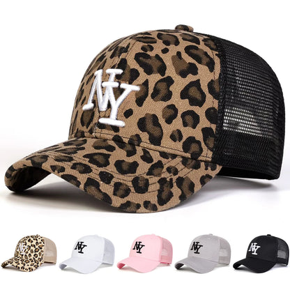 Unisex Letter Embroidery Baseball Net Caps Spring and Summer