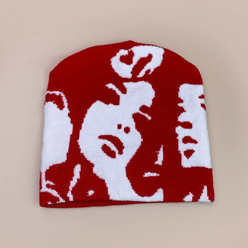 European Style Niche Face Wool Knitted Hats Autumn And Winter