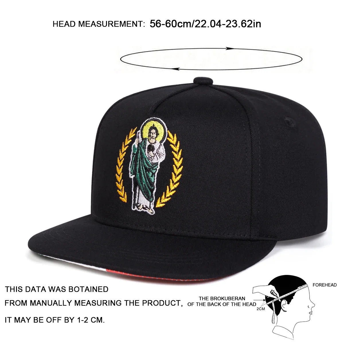 Unisex Ear of Wheat Embroidery Hip-hop Hats Spring and Autumn