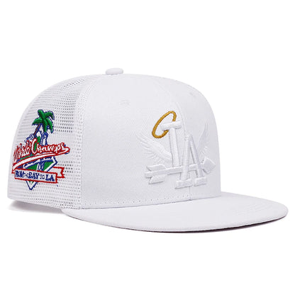 Letter Wing Pattern Side Coconut Tree Embroidery Fashion Baseball Hat