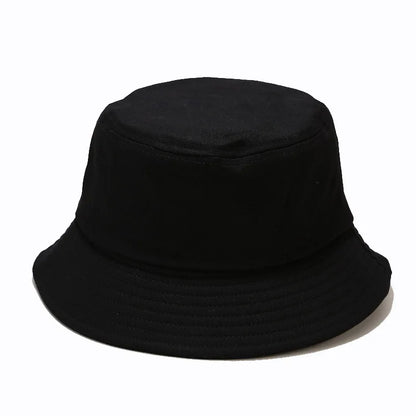 Unisex Simple Summer Solid Cotton Bucket Hat For Women