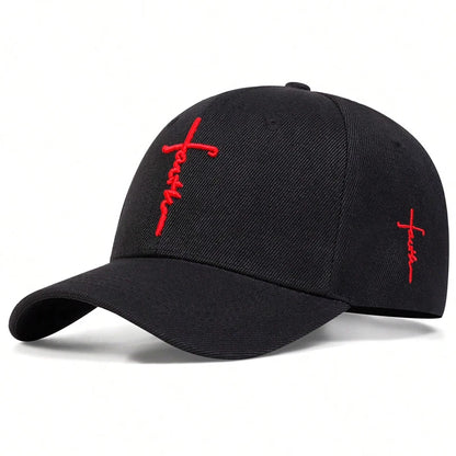 Fashion Faith Embroidery Baseball Cap Spring Summer Sun Hats Cotton Snapback Hat Unisex Hip Hop Trucker Caps