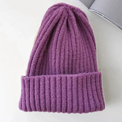 New Candy Colors Winter Hat Women Knitted Hat