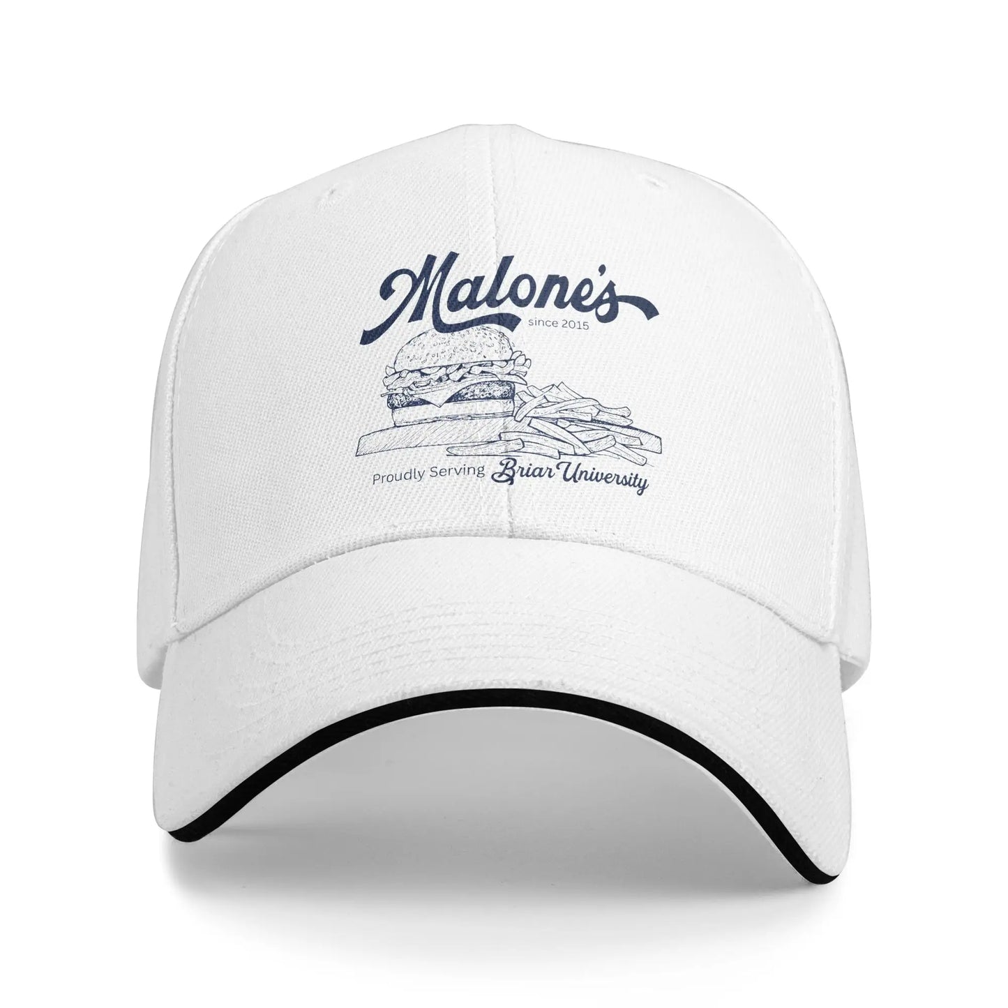 Off Campus Retro Burger Sun Hat Autumn Sunscreen Baseball Caps Men's Women's