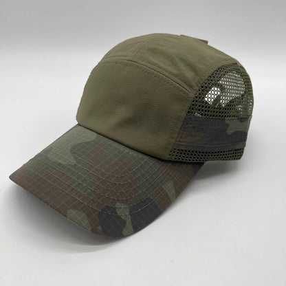 Men Women Camo Mesh Quick Dry Baseball Cap