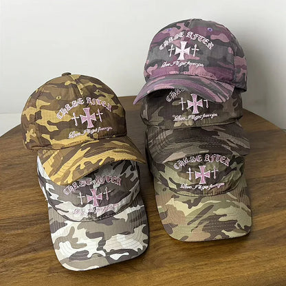 2026 New Summer Fashion Camouflage Plaid Baseball Cap