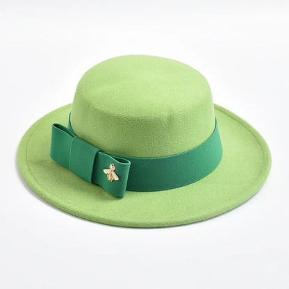 Fedora Hat For Women Fashion Formal Wedding Decorate Church Cap