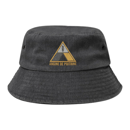 Street Angine De Poitrine Wearing Faces Band Bucket Hat