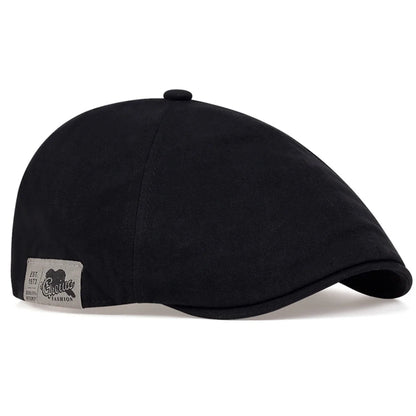 Men Side Letter Sticker Newsboy Caps British Painters Hats