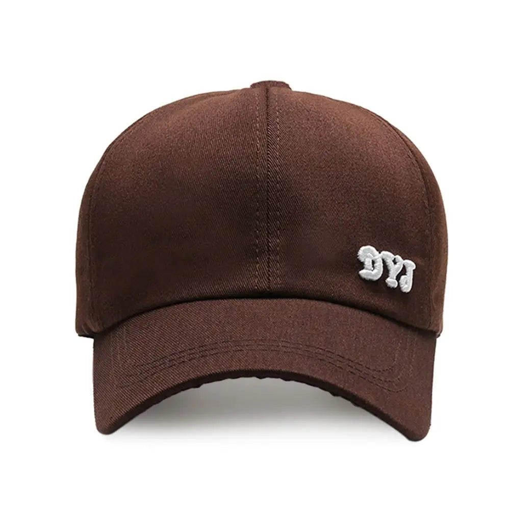 Adjustable Cotton Ponytail Hat With Ponytail Hole Baseball Caps