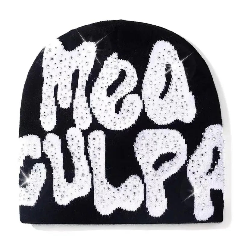 Soft Stretch Knitted Slouchy Cap For Casual Spring & Autumn Wear