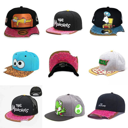 Adult Casual Sports Flat Edge Baseball Cap Cartoon