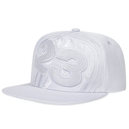 Unisex Number 23 Basketball Embroidery Hip Hop Hat