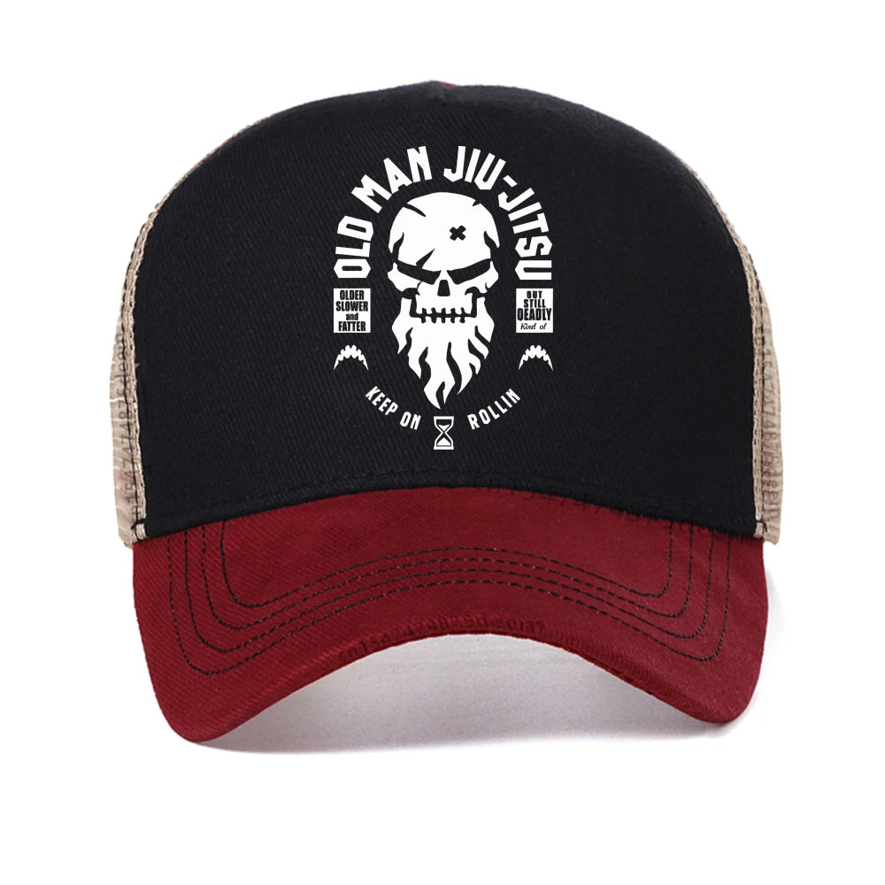 D Old Man Jiu Jitsu Baseball Cap Summer Men