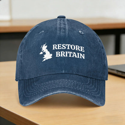 Summer Restore Britain UK Patriot Conservative Graphic Baseball Cap