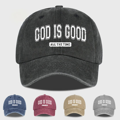 God is Good Washed Baseball Cap Spring/Summer Baseball Cap