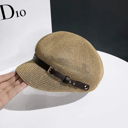 New Style Hollow Breathable Octagonal Hat For Women