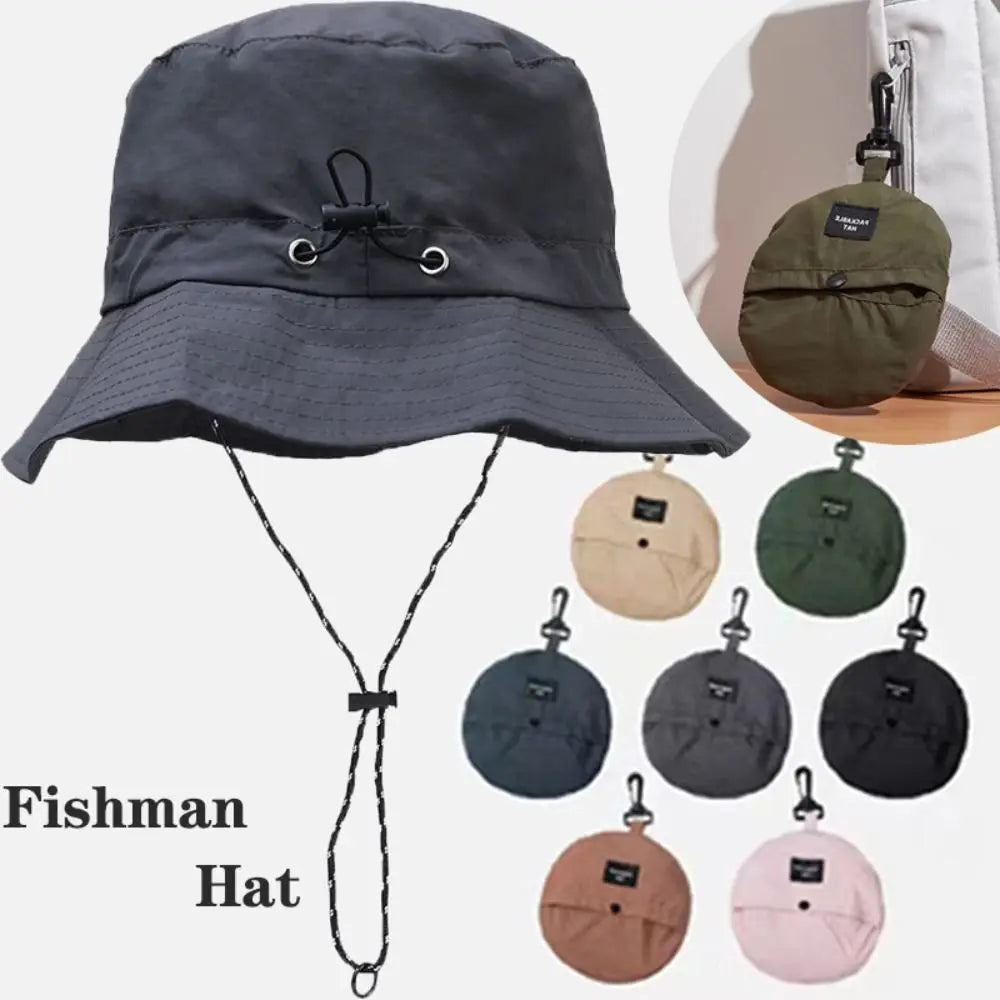Summer Waterproof Bucket Hat Storage Bag Quick-drying Sun Hat