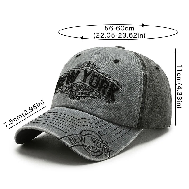 Fashion Patchwork Baseball Hat For Women Men Vintage